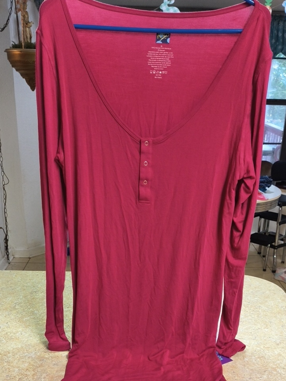 Women’s Long Sleeve Kickee Pants XL Gown NWT